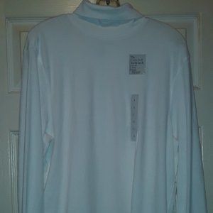Croft&Barrow Mens White long sleeve pullover turtleneck top size Large NWT